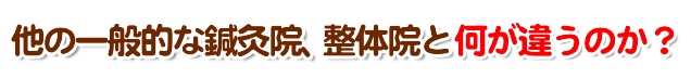他の一般的な鍼灸院