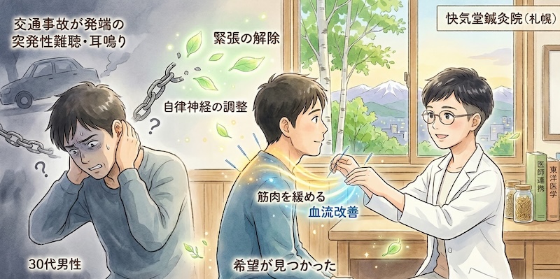 交通事故が発端の突発性難聴・耳鳴り
